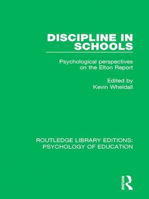 cover image of Discipline in Schools